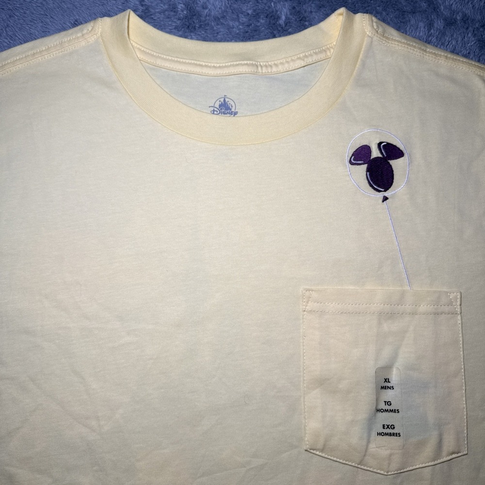 Disney Parks Play In the Parks Mickey Balloon Sword Stone Pocket Shirt SZ XL Men